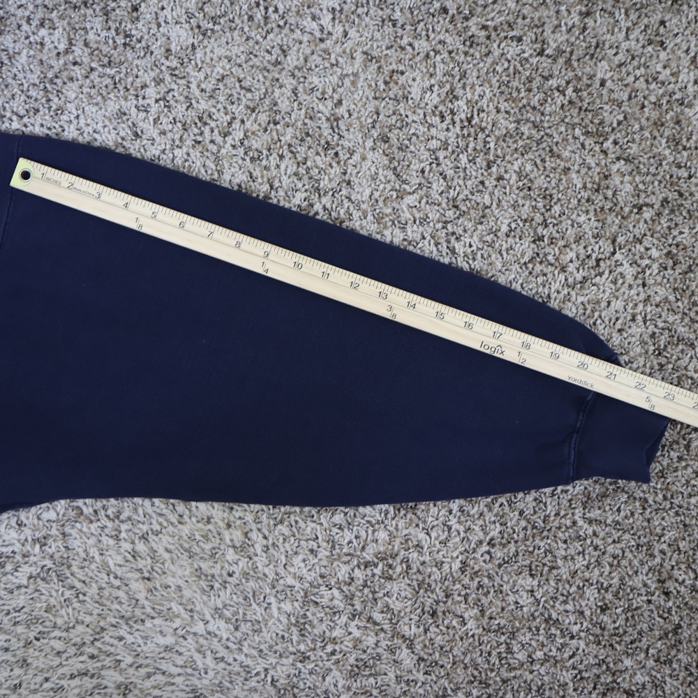 Y2K Steve and Barrys Tailgate Party Hoodie XL Navy Blue Cotton Oversized - Picture 11 of 11